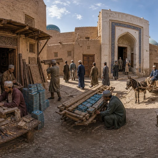 Khiva Craftsmen Mosque Street