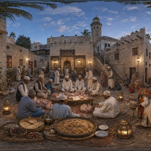 Lamu Maulid Courtyard