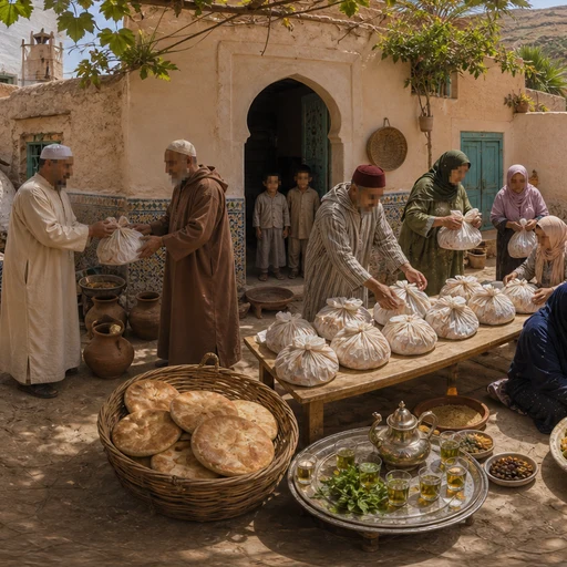 Rural Maghrebi Ram Courtyard