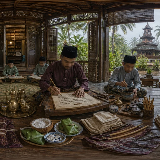 Malay Jawi Manuscript Desk