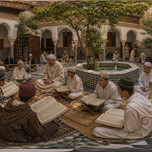 Moroccan Recitation Courtyard